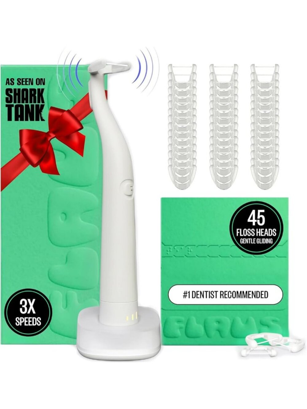 Gentle Glide Electric Flosser - Dental Plaque Remover, Shark Tank Innovation